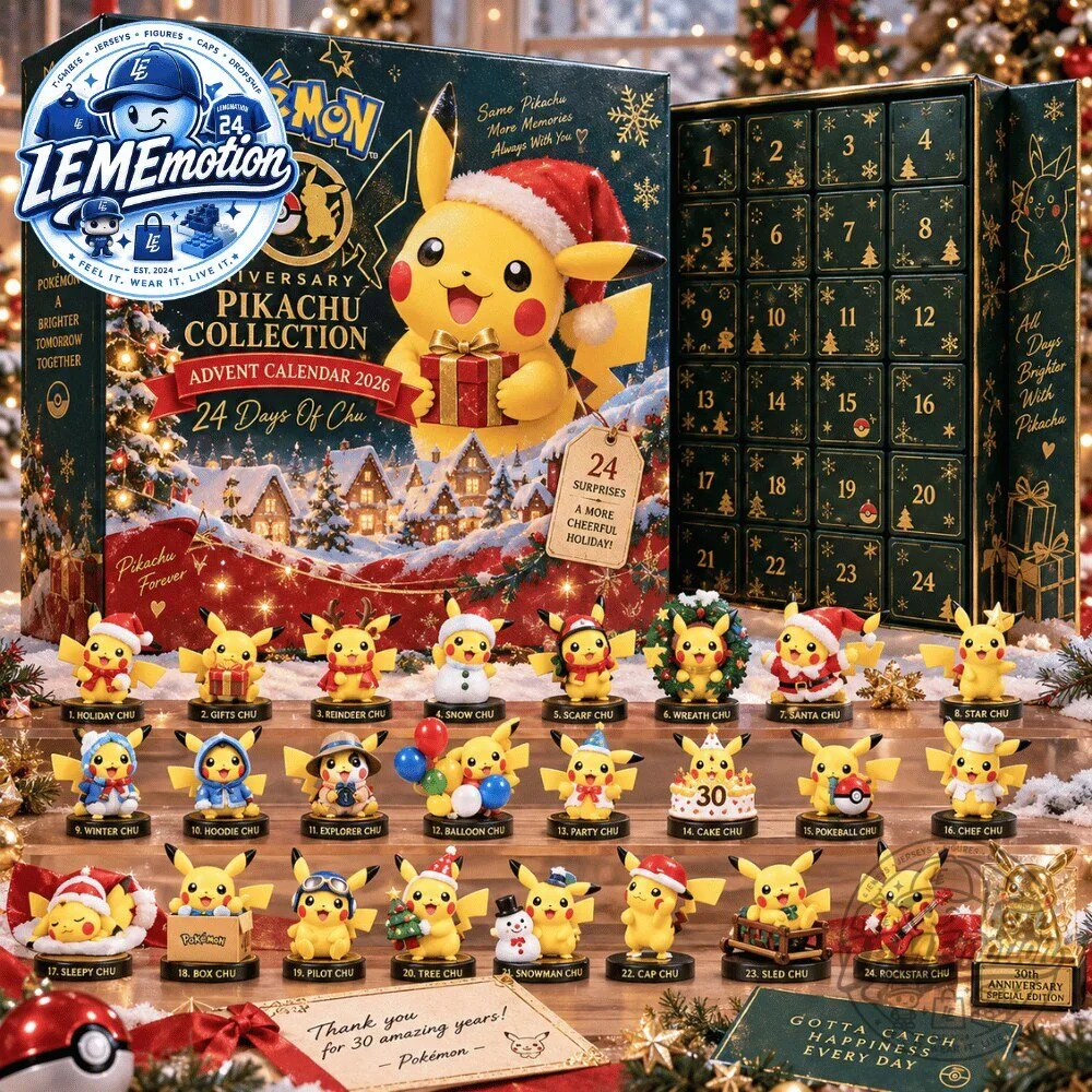 Pokemon 30th Anniversary Pikachu Collection Advent Calendar 2026 6 Pokemon 30th Anniversary Pikachu Collection Advent Calendar 2026