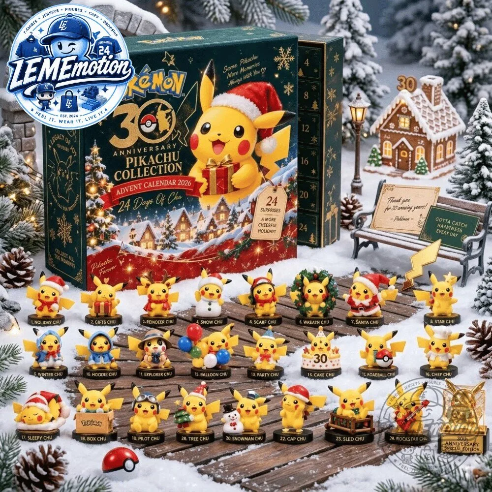 Pokemon 30th Anniversary Pikachu Collection Advent Calendar 2026 8 Pokemon 30th Anniversary Pikachu Collection Advent Calendar 2026
