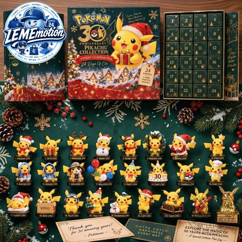 Pokemon 30th Anniversary Pikachu Collection Advent Calendar 2026 9 Pokemon 30th Anniversary Pikachu Collection Advent Calendar 2026
