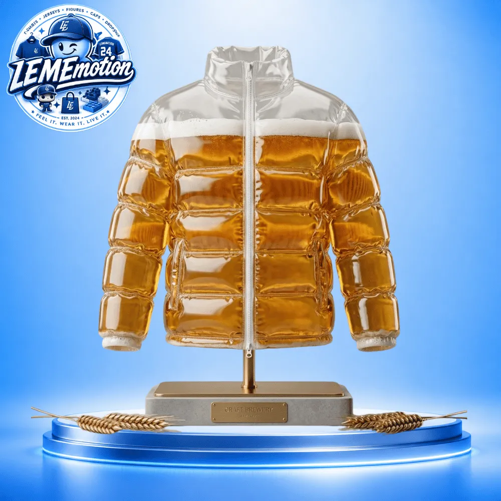 Beer Puffer Jacket Transparent Funny Beer Jacket