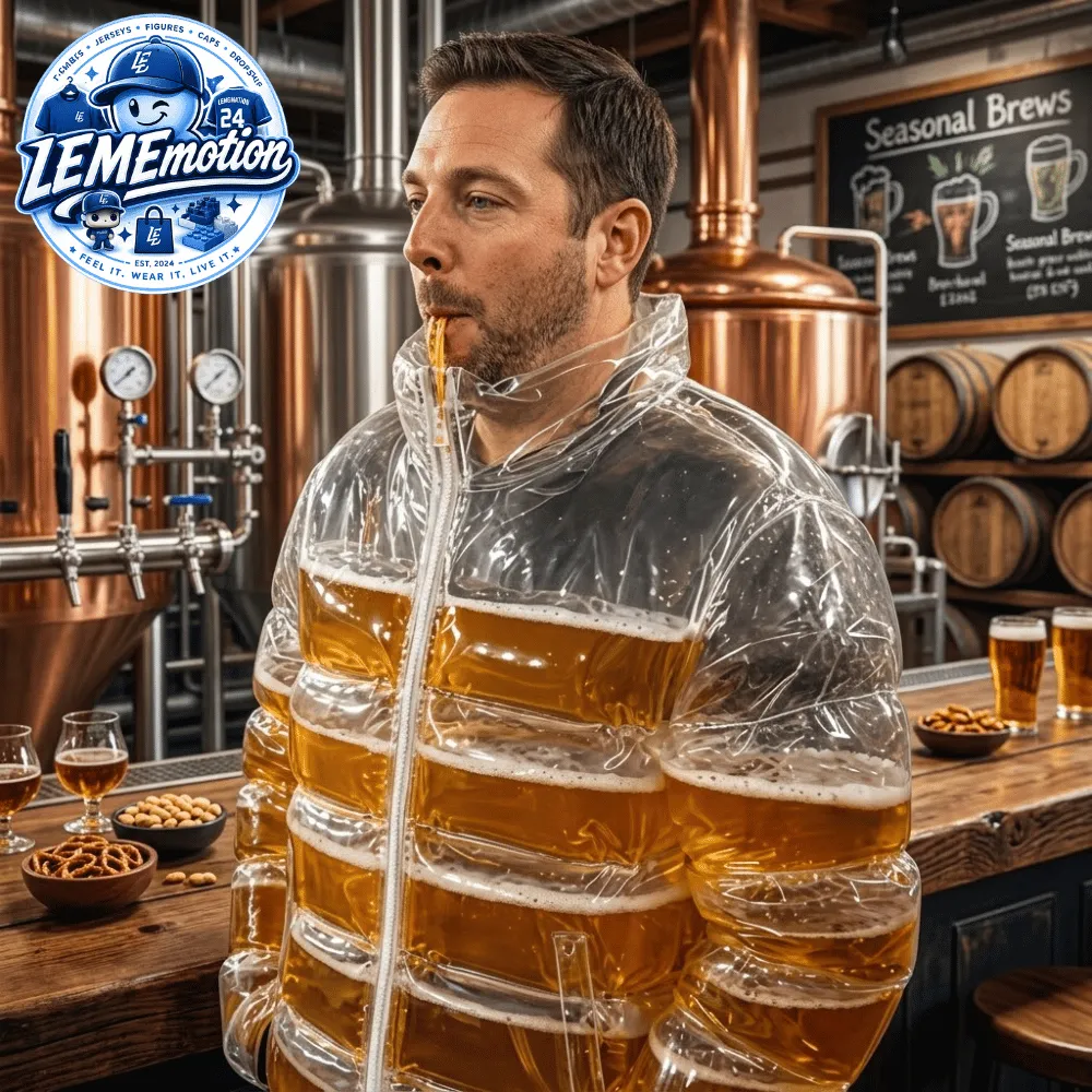 Beer Puffer Jacket Transparent Funny Beer Jacket 6 Beer Puffer Jacket Transparent Funny Beer Jacket