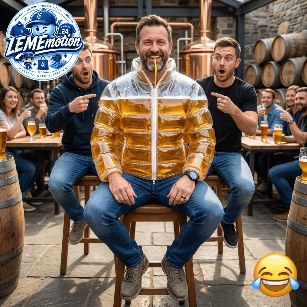 Beer Puffer Jacket Transparent Funny Beer Jacket 7 Beer Puffer Jacket Transparent Funny Beer Jacket